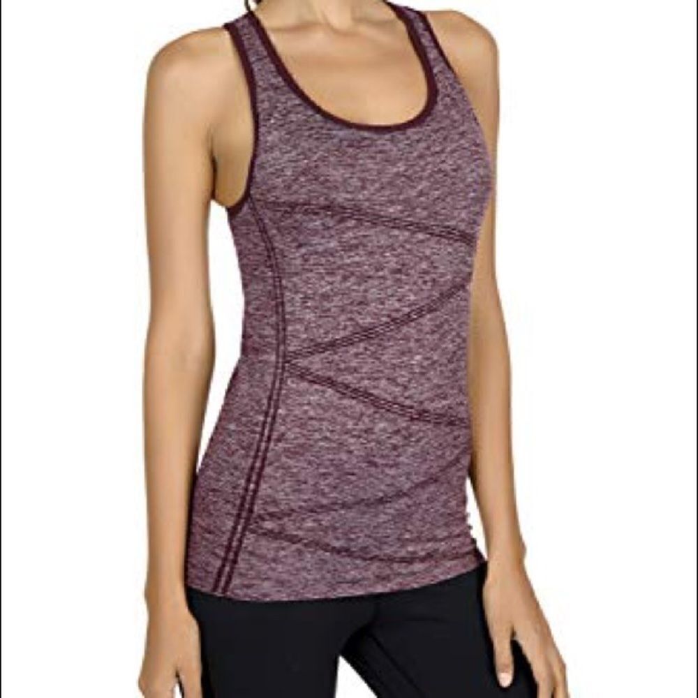 Disbest purple yoga racerback tank